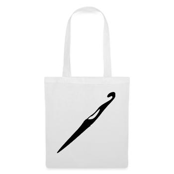 Cadeau crochet au crochet - Sac en tissu - blanc - Devant