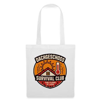 Dachgeschoss Survival Club: The Floor Is Lava - Stoffbeutel - Weiß - Vorne