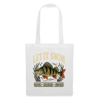 Barschangeln Catch and Release Shirt - Stoffbeutel - Weiß - Vorne