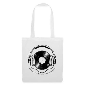 Trennung von The World Vinyl Headphones - Stoffbeutel - Weiß - Vorne
