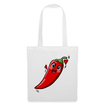Chili_Pepper - Stoffbeutel - Weiß - Vorne