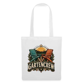 Gartencrew – Dorf & Gartenliebe Geschenkidee - Stoffbeutel - Weiß - Vorne