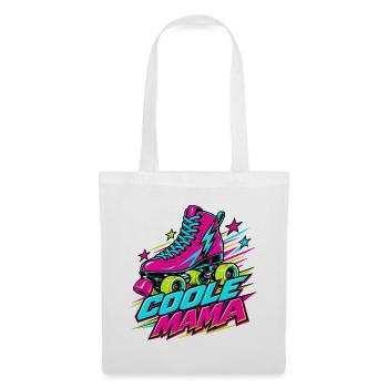 Neon Roller Mama - Stoffbeutel - Weiß - Vorne