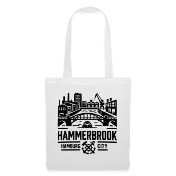 Hammerbrook Hamburg Hafen City Süd - Stoffbeutel - Weiß - Vorne