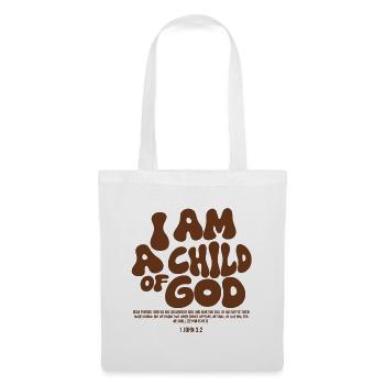 I Am a Child of God - Christliches Bibel Design - Stoffbeutel - Weiß - Vorne