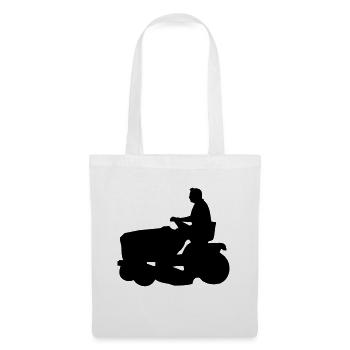 riding mower - Stoffbeutel - Weiß - Vorne
