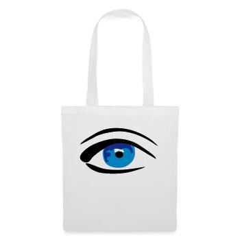Eye / Auge - watching you - Stoffbeutel - Weiß - Vorne