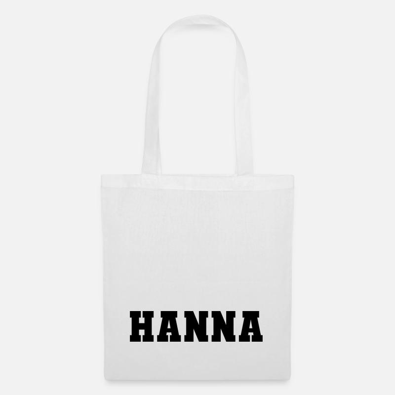 Name - Hanna - Stoffbeutel - Weiß