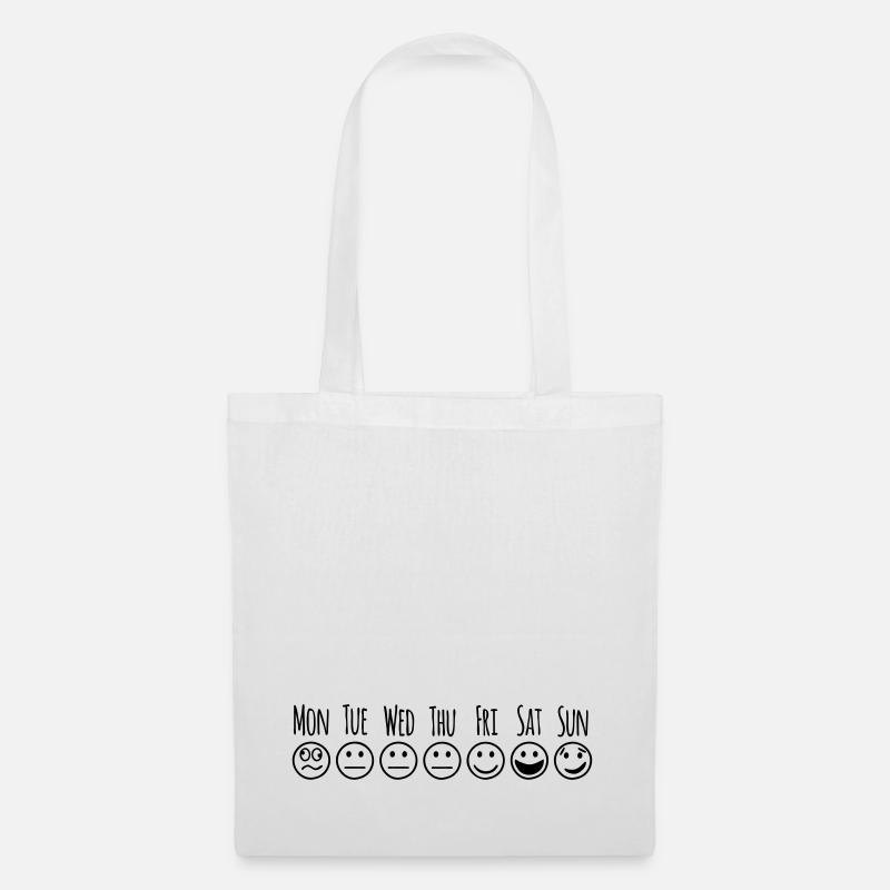Smileys Weekdays - Tote Bag - white