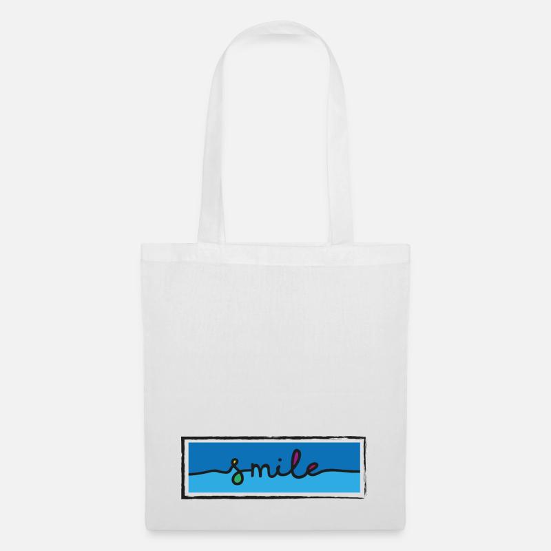 Smile - Tote Bag - white