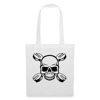 skull - Stoffbeutel - Weiß - Vorne