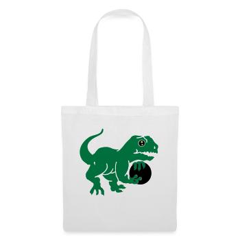 bowling dino (3c) - Tote Bag - white - Front