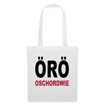Oeroe - bonne chance en français - Sac en tissu - blanc - Devant