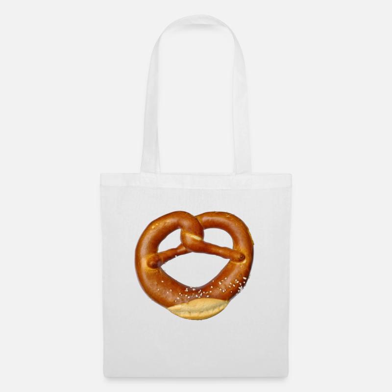 Brezel - Stoffbeutel - Weiß