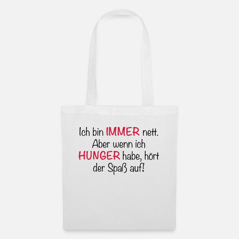 Immer Hunger - Stoffbeutel - Weiß