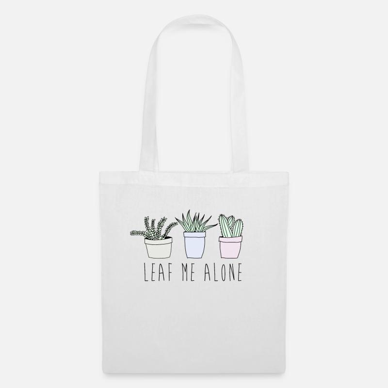 Leaf me alone - Tote Bag - white