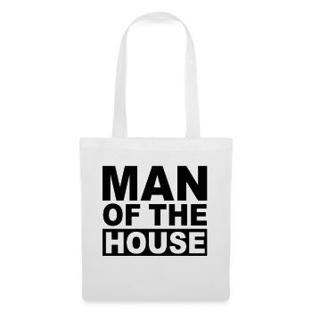 MAN OF THE HOUSE - Stoffbeutel - Weiß - Vorne
