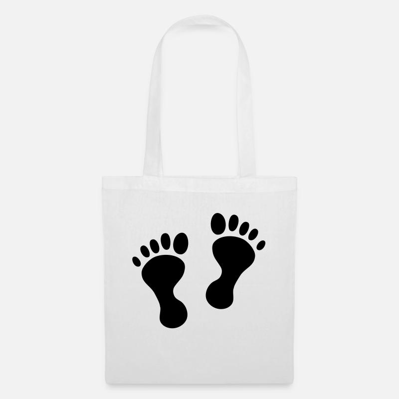 baby feet - Stoffbeutel - Weiß