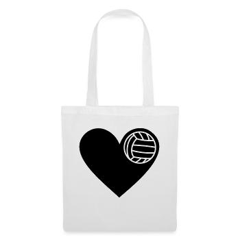 J'aime volley-ball Volleyball Volley - Sac en tissu - blanc - Devant