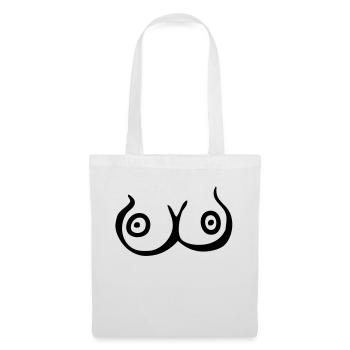 cartoon boobs - Tote Bag - white - Front