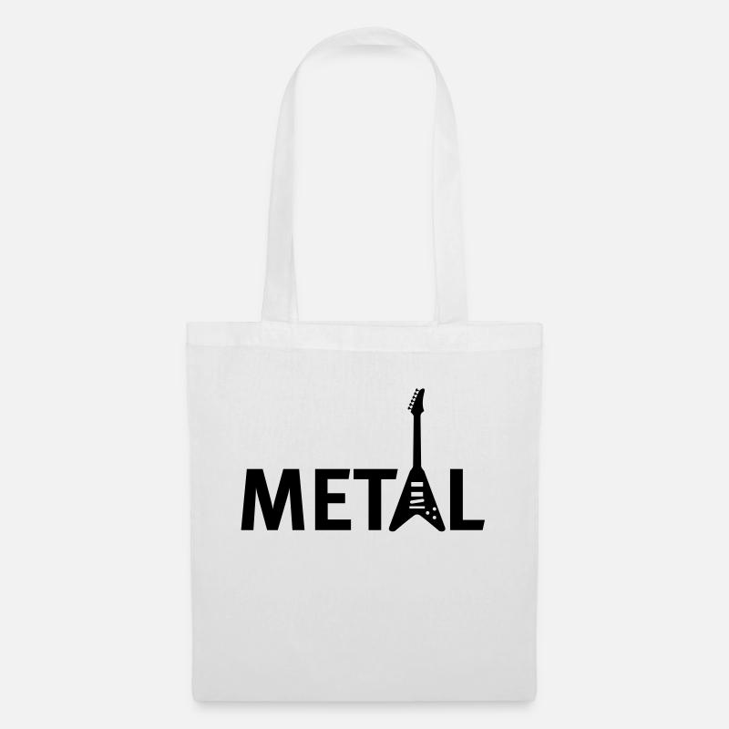 metallic - Stoffbeutel - Weiß
