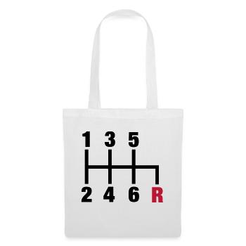 racing_gangschaltung_rueckwaerts__f2 - Tote Bag - white - Front