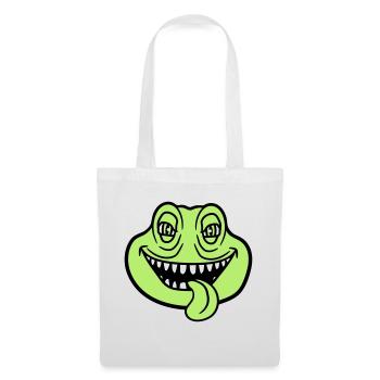 face head monster boese snake dangerous la - Tote Bag - white - Front