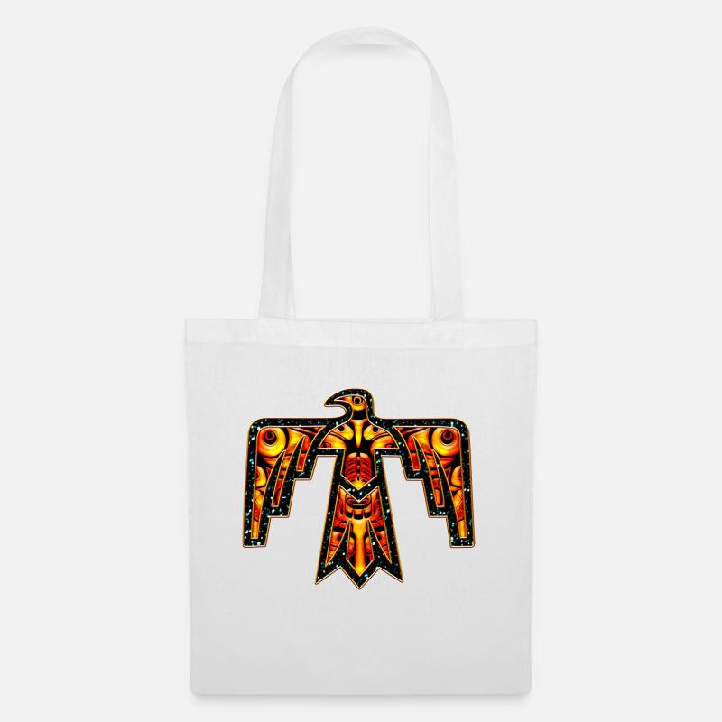 Thunderbird - Donnervogel - Kraft Symbol - Stoffbeutel - Weiß