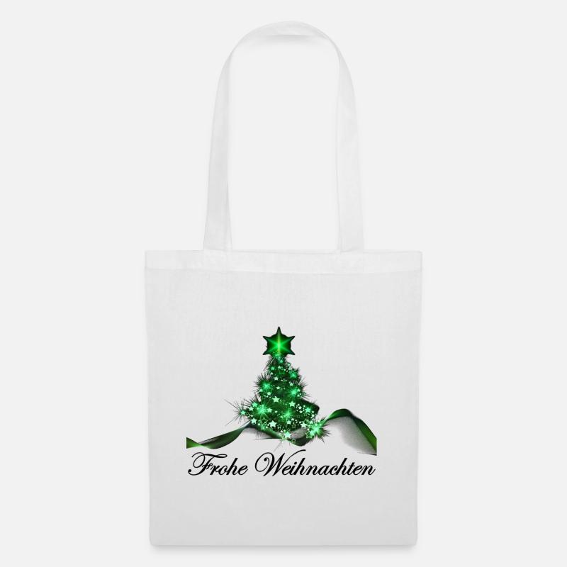 Frohe Weihnachten - Stoffbeutel - Weiß