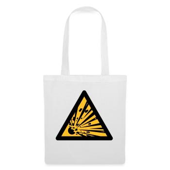 Hazard Symbol - Explosives (2-color) - Tote Bag - white - Front