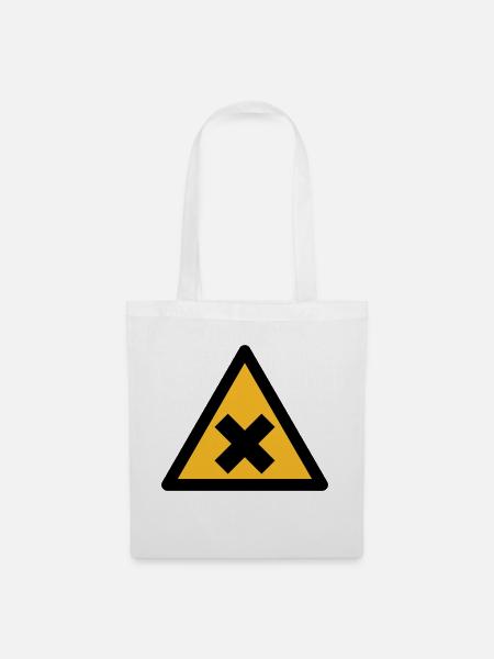 Gefahrensymbol - Schadstoffe (2-farbig) - Stoffbeutel - Weiß