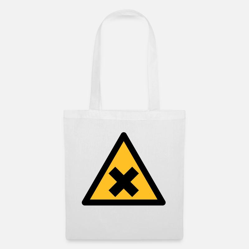 Gefahrensymbol - Schadstoffe (2-farbig) - Stoffbeutel - Weiß
