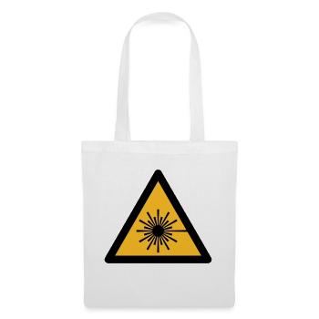Hazard Symbol - Laser Light (2-color) - Tote Bag - white - Front