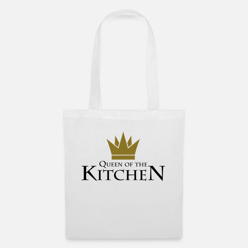Queen Of The Kitchen - Stoffbeutel - Weiß