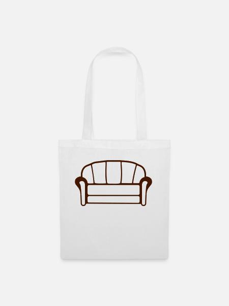 Couch - Stoffbeutel - Weiß