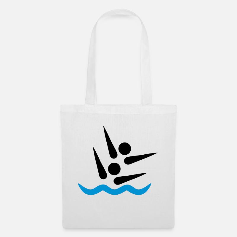 Synchronschwimmen - Stoffbeutel - Weiß