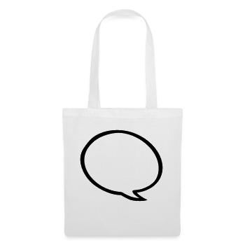 speech bubble - Tote Bag - white - Front