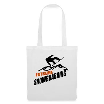 Snowboard - Stoffbeutel - Weiß - Vorne