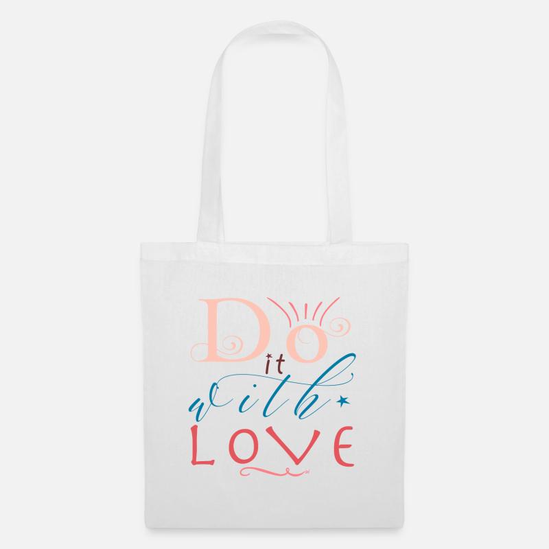 Do it with love - Stoffbeutel - Weiß