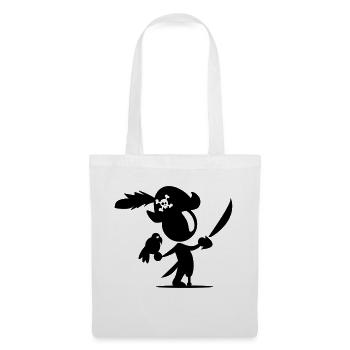 pirate - Sac en tissu - blanc - Devant