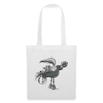 Funny Appaloosa - Cheval de selle médioligne - Sac en tissu - blanc - Devant