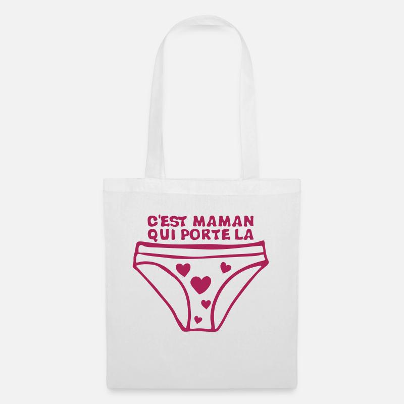 maman porte culotte chef maison expression - Sac en tissu - blanc