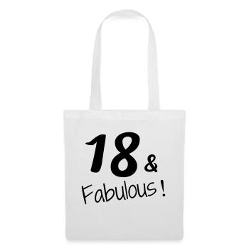 18 / Birthday / Sport / Geburtstag / achtzehn - Stoffbeutel - Weiß - Vorne