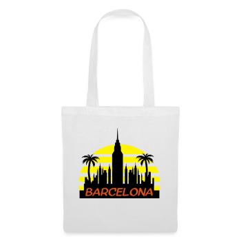 barcelone2 - Sac en tissu - blanc - Devant