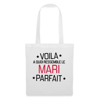 Marriage Wedding Husband Mari Love Mariage Ehemann - Tote Bag - white - Front