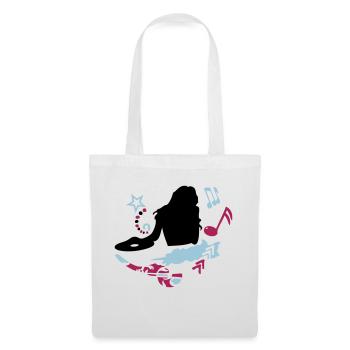 female DJ - Tote Bag - white - Front