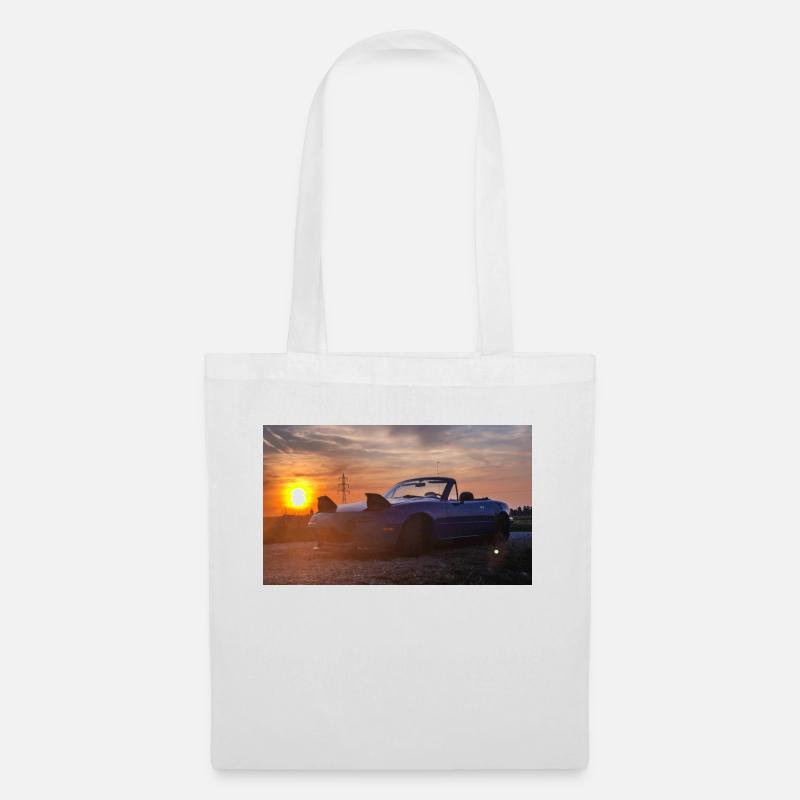 coucher de soleil miata - Sac en tissu - blanc