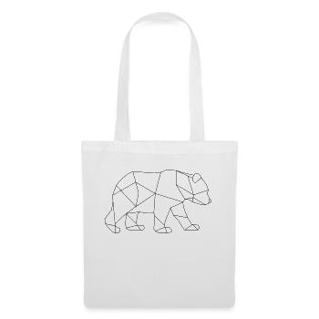 Ours polaire Ours polaire Ours Géométrique Glace Pôle Nord Arctique - Sac en tissu - blanc - Devant