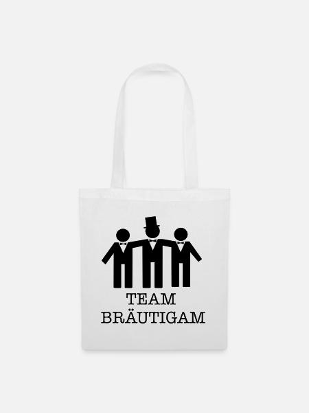 team bräutigam - Stoffbeutel - Weiß