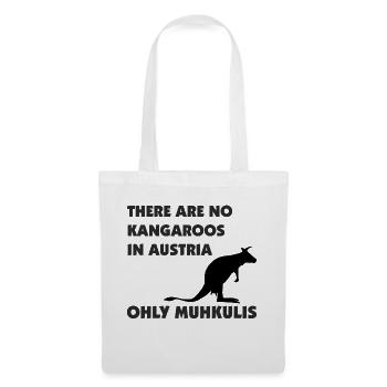 no Kangaroos in Austria - Stoffbeutel - Weiß - Vorne